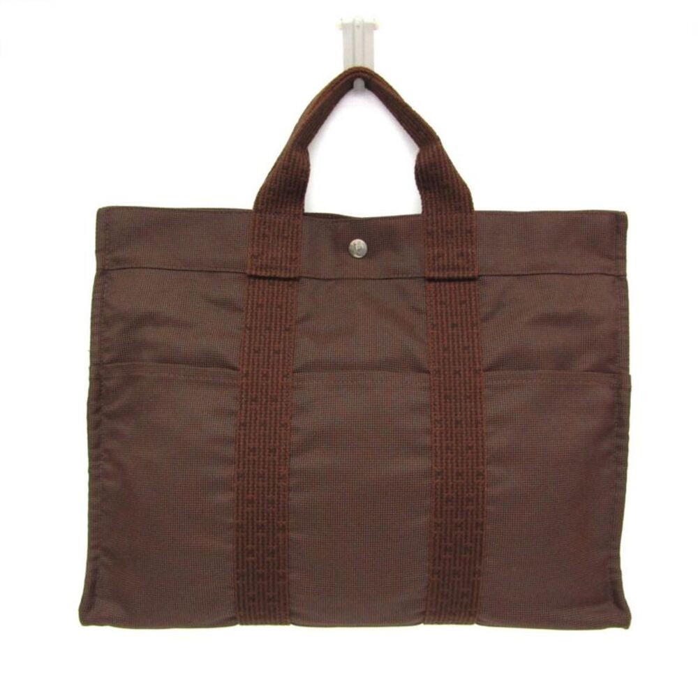 Hermes Fourre-Tout Herline Canvas Brown Canvas Tote Bag Bag